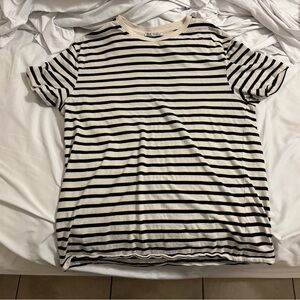 3 for $10 - Zara Black and White Striped Shirt - Men’s XL Shirt runs small